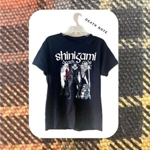 (women’s) Death Note Shinigami demi gods black anime tshirt